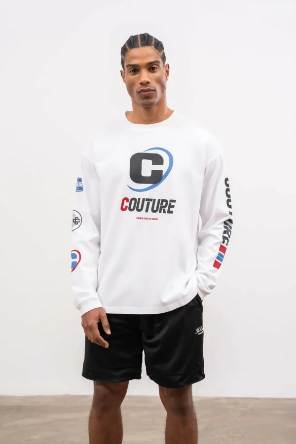 The Couture Club Shorts-Airtex Panelled Shorts