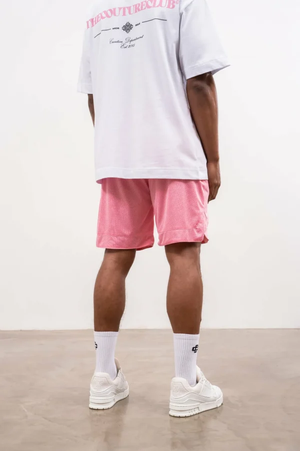 The Couture Club Shorts-Airtex Panelled Shorts