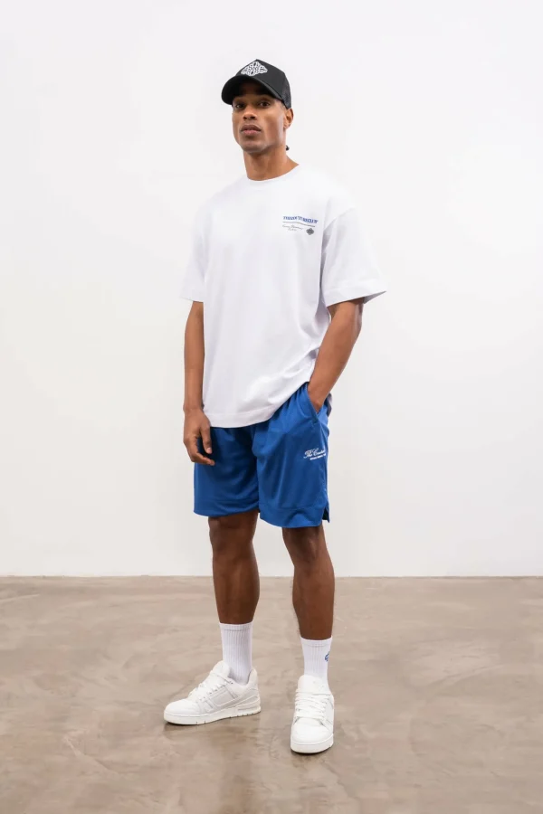 The Couture Club Shorts-Airtex Panelled Shorts