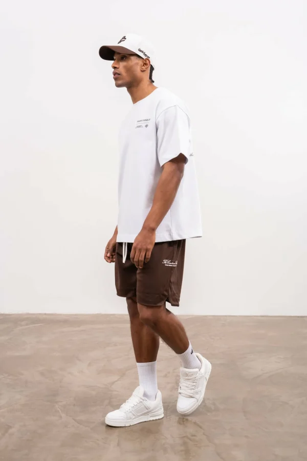 The Couture Club Shorts-Airtex Panelled Shorts