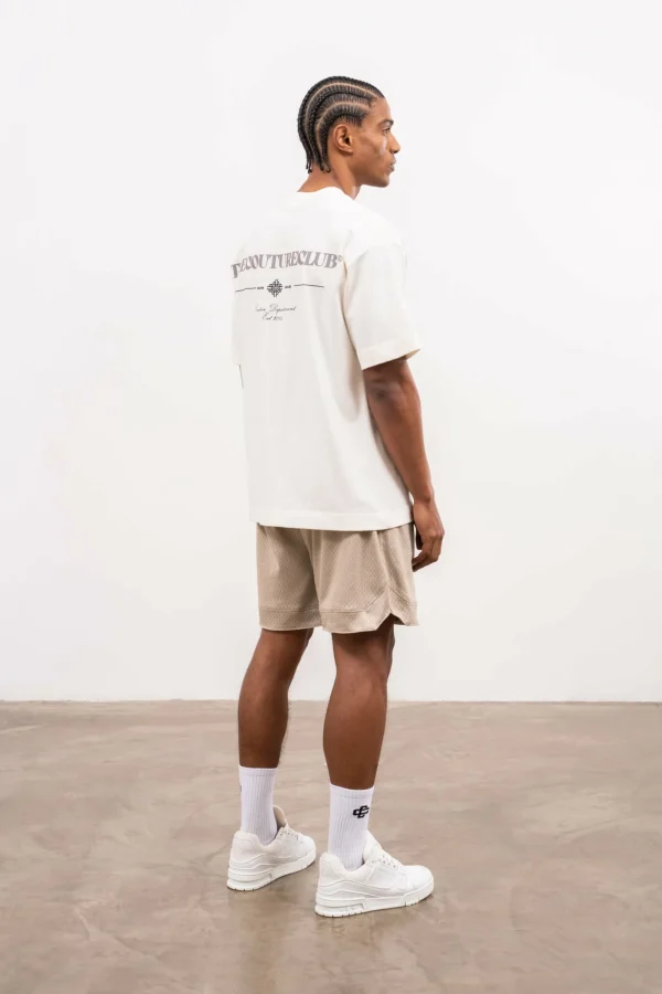 The Couture Club Shorts-Airtex Panelled Shorts