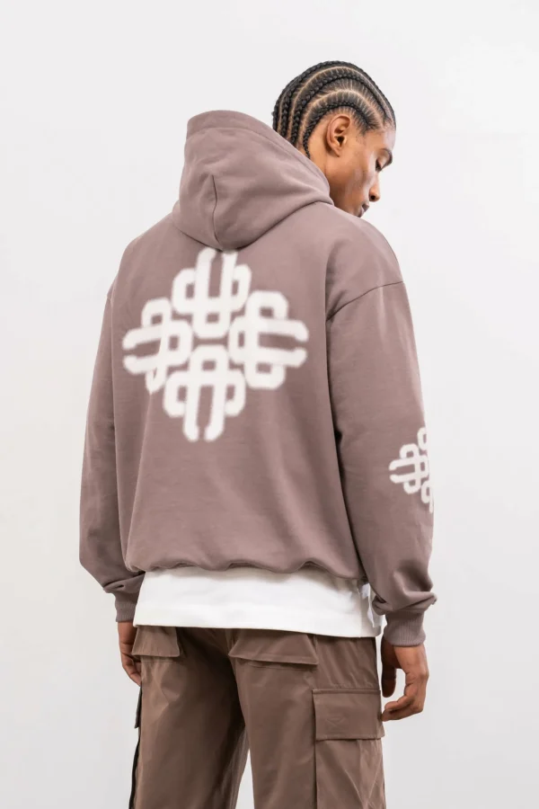 The Couture Club Hoodies-Blurred Emblem Graphic Hoodie