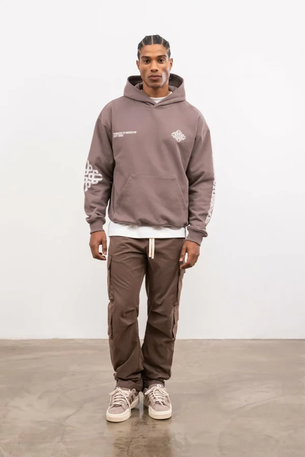 The Couture Club Hoodies-Blurred Emblem Graphic Hoodie