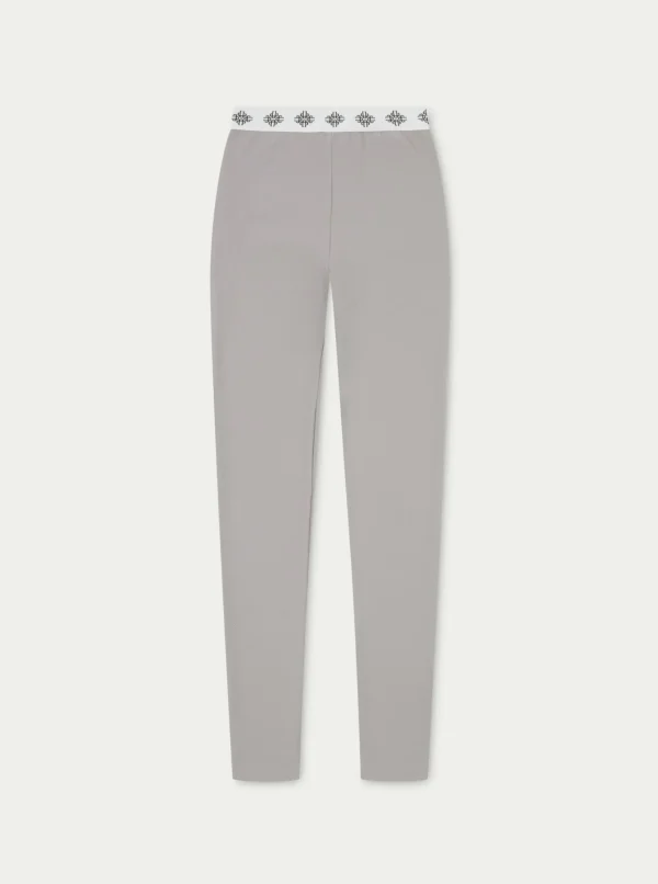 The Couture Club Co-Ords & Sets-Branded Waistband Ribbed Leggings
