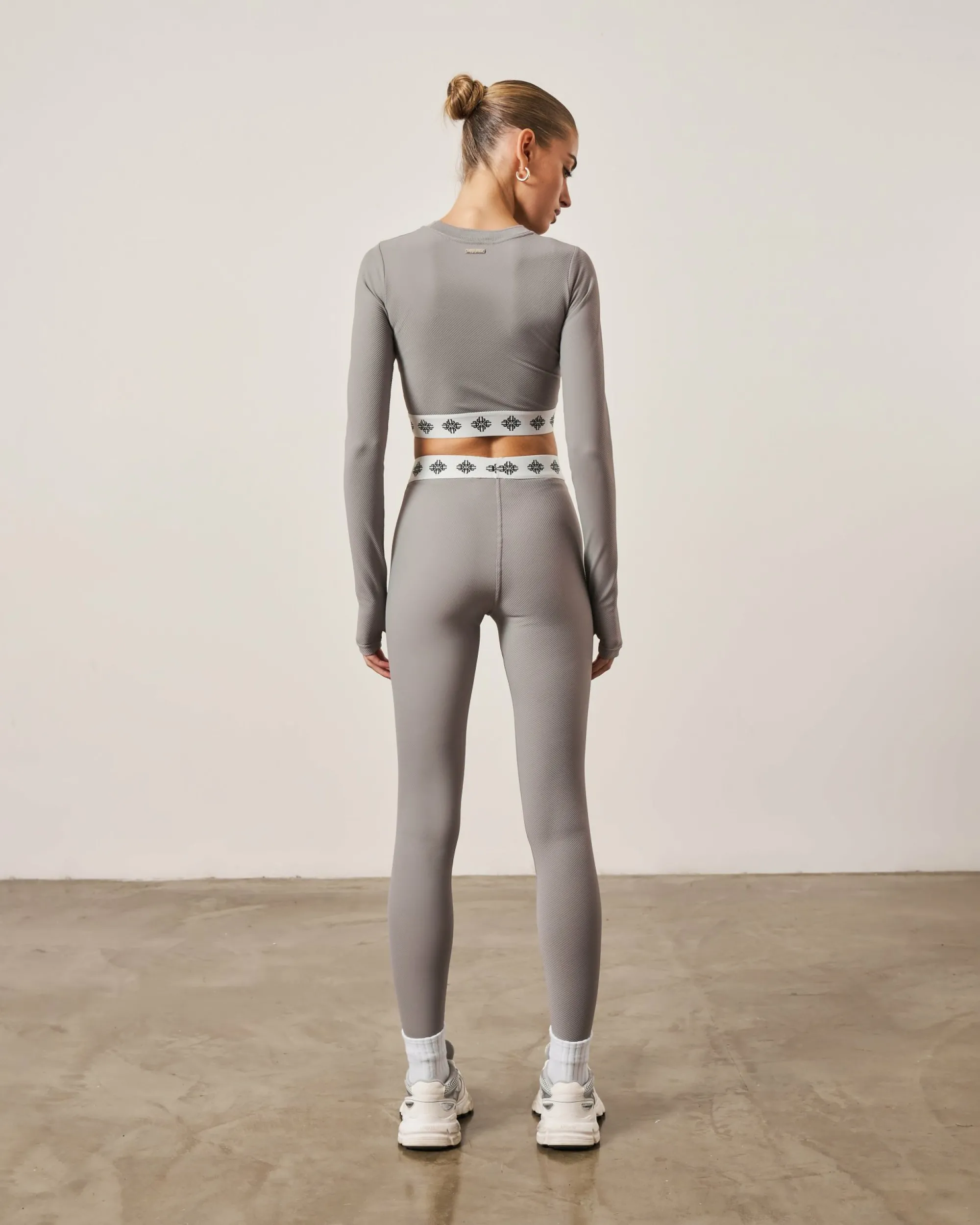 branded_waistband_ribbed__3-1.webp The Couture Club Co-Ords & Sets-Branded Waistband Ribbed Leggings