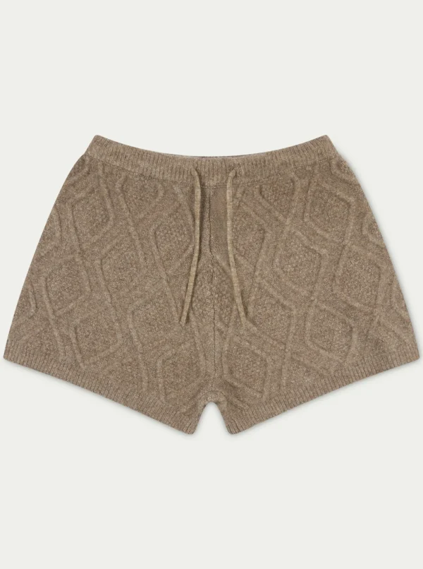 The Couture Club Shorts-Cable Knitted Shorts