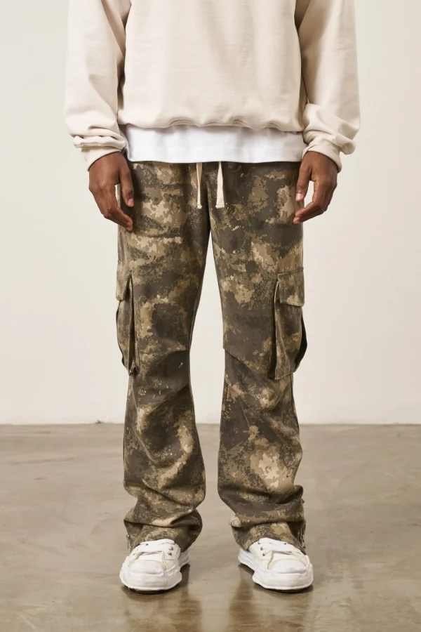 The Couture Club Cargo Pants-Camo Straight Leg Cargos