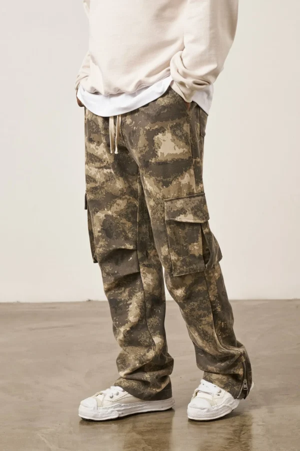 The Couture Club Cargo Pants-Camo Straight Leg Cargos