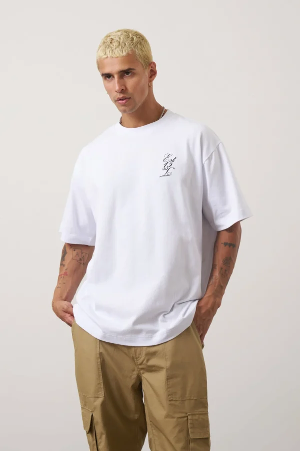 The Couture Club T-Shirts-Cityscape Photo Graphic Relaxed T-Shirt