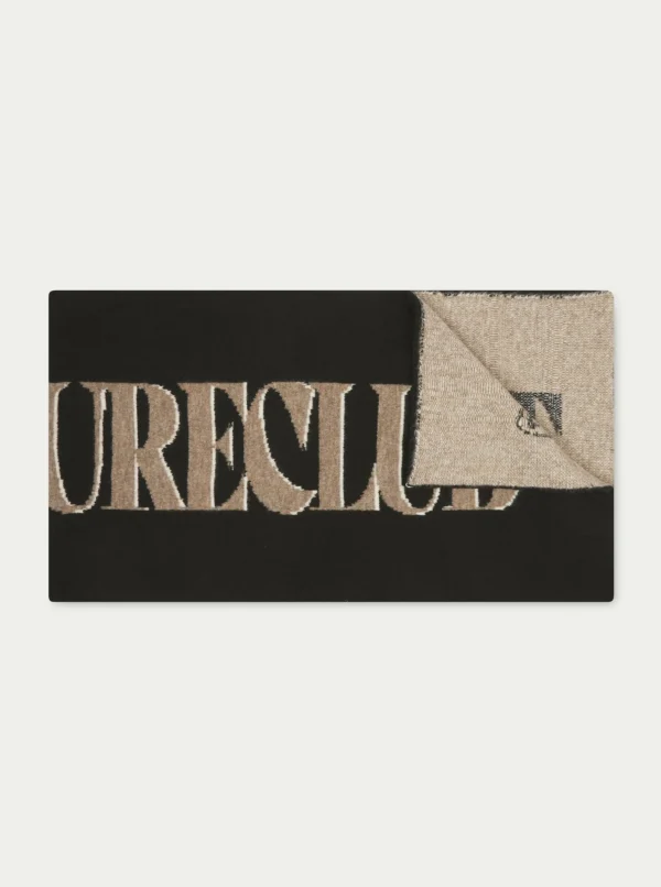 The Couture Club Knitwear-Copyright Logo Wool Scarf
