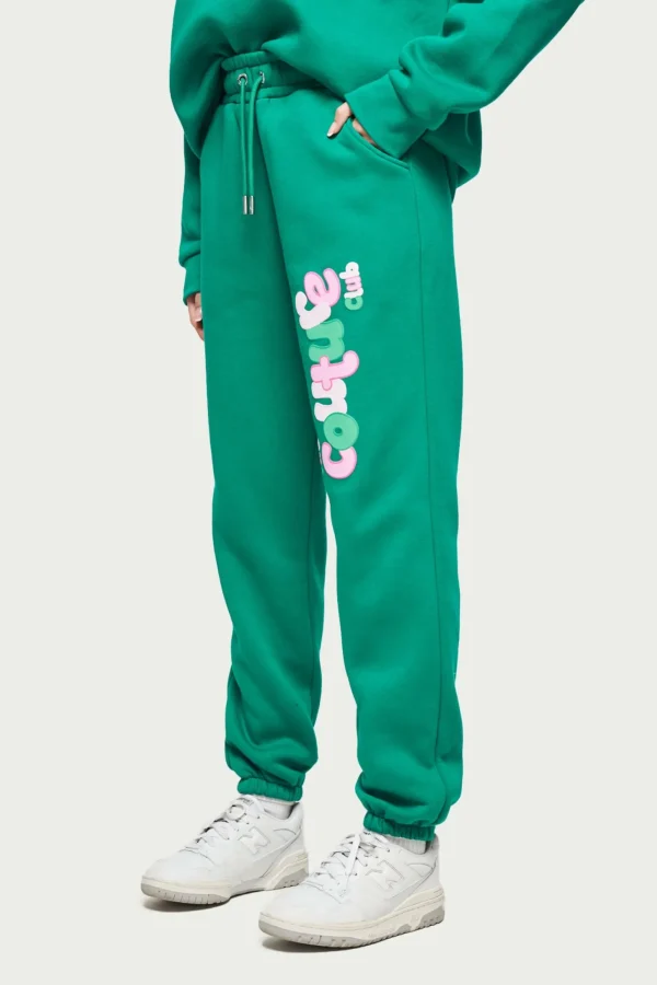The Couture Club Joggers-Couture Bubble Oversized Joggers- Green