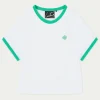 The Couture Club T-Shirts-Couture Emblem Ringer Baby Tee