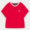 The Couture Club T-Shirts-Couture Emblem Ringer Baby Tee