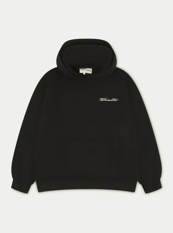 The Couture Club Tracksuits-Couture Script Puff Sleeve Hoodie