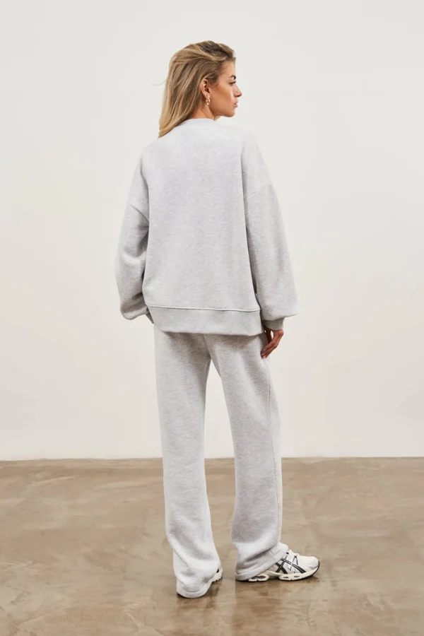 The Couture Club Sweatshirts-Couture Script Puff Sleeve Crew