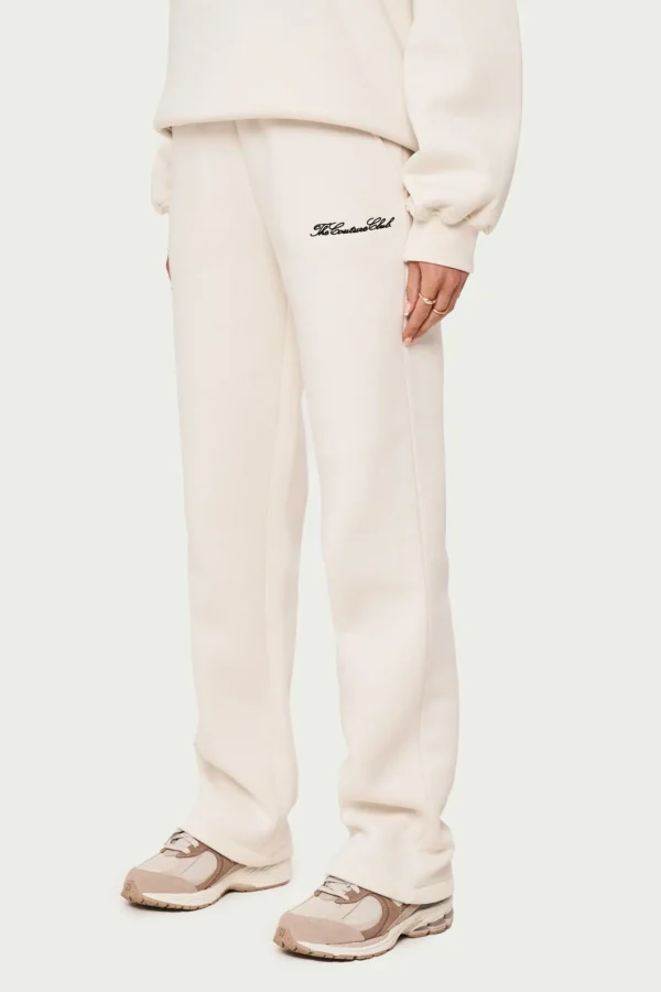 The Couture Club Tracksuits-Couture Script Straight Leg Joggers