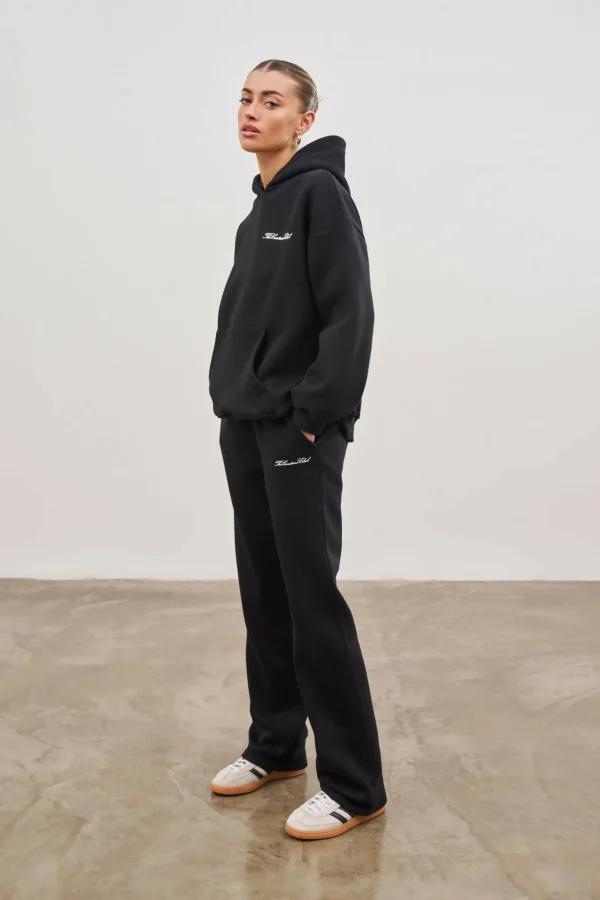 The Couture Club Tracksuits-Couture Script Straight Leg Joggers
