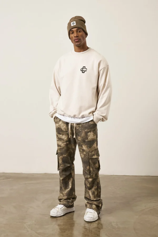 The Couture Club Sweatshirts-Cracked Emblem Sweatshirt