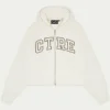 The Couture Club Tracksuits-Ctre Cropped Zip Through Hoodie
