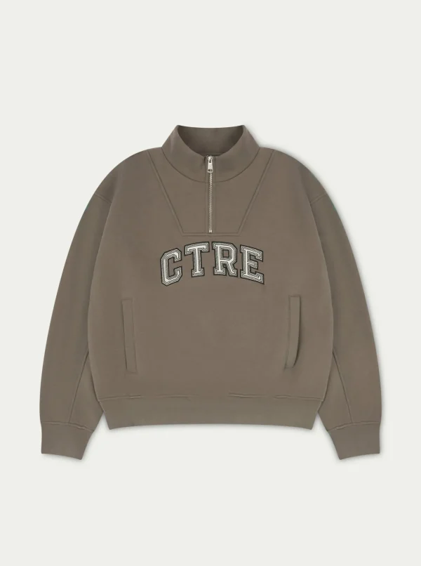 The Couture Club Sweatshirts-Ctre Half Zip Sweatshirt
