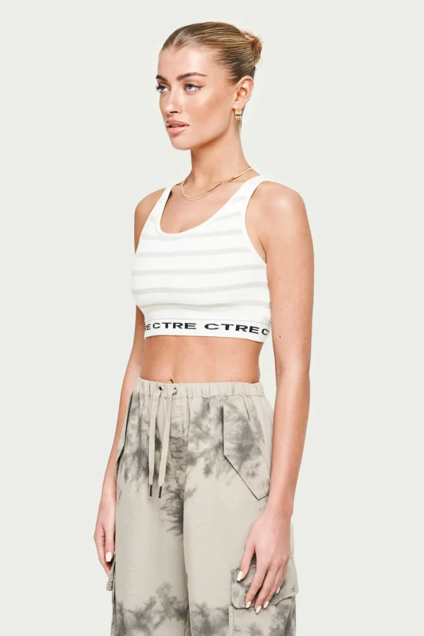 The Couture Club Tops-Ctre Knit Crop Top