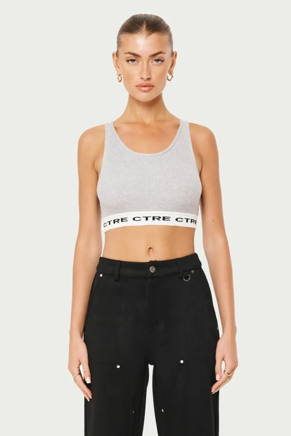 The Couture Club Tops-Ctre Knitted Vest Top