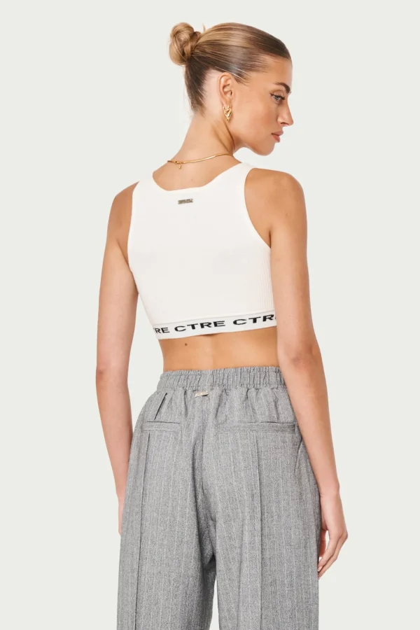 The Couture Club Tops-Ctre Knitted Vest Top