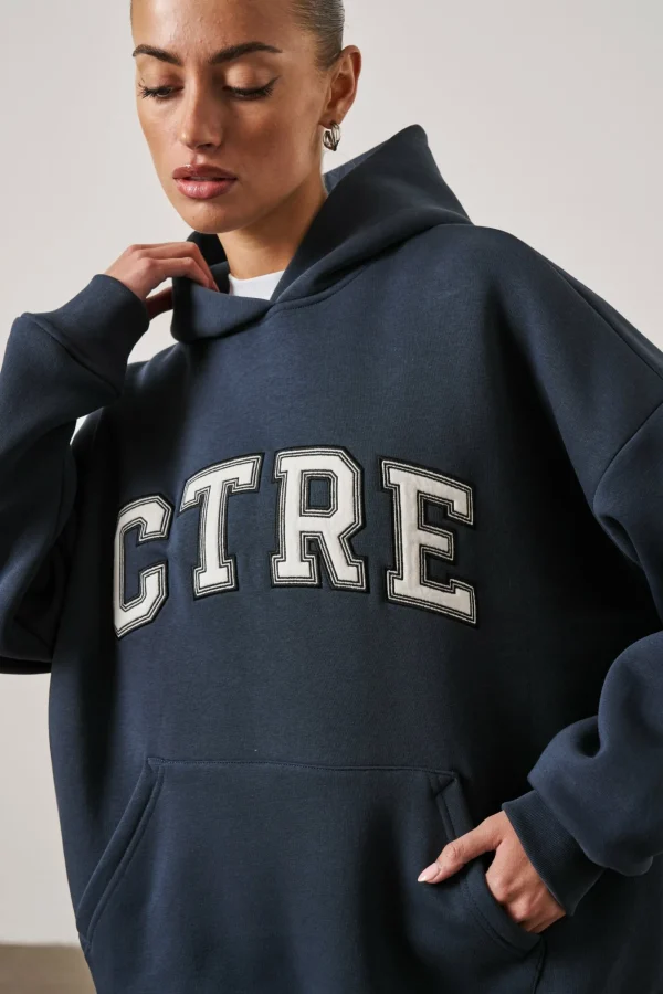 The Couture Club Hoodies-Ctre Oversized Hoodie
