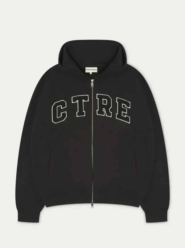 The Couture Club Hoodies-Ctre Zip Through Hoodie