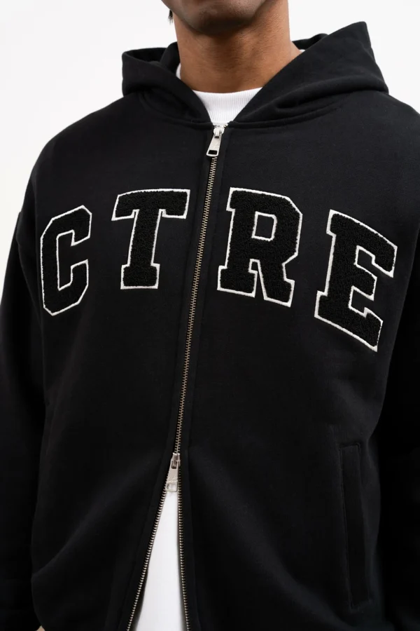 The Couture Club Hoodies-Ctre Zip Through Hoodie