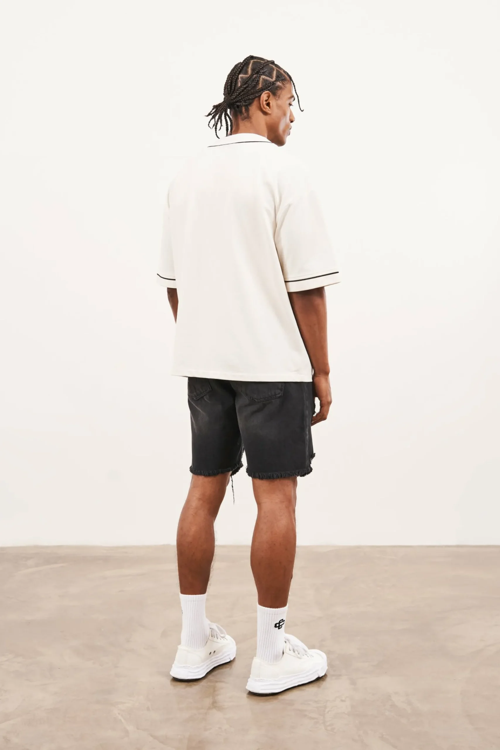 distressed_raw_hem_denim__4.webp The Couture Club Shorts-Distressed Raw Hem Denim Shorts