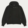 The Couture Club Coats & Jackets-Distressed Woven Canvas Hooded Jacket