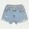 The Couture Club Shorts-Double Layer Boxer Denim Short