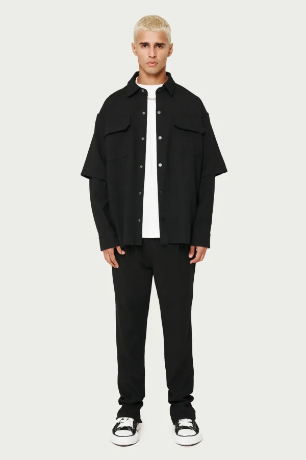The Couture Club Shirts-Double Layer Shirt