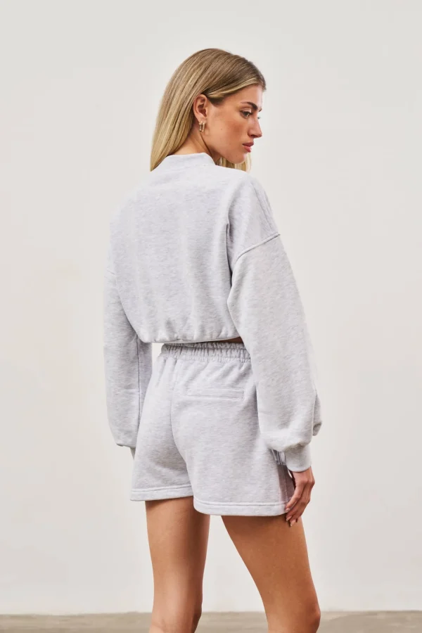 The Couture Club Shorts-Emblem Applique Jersey Shorts