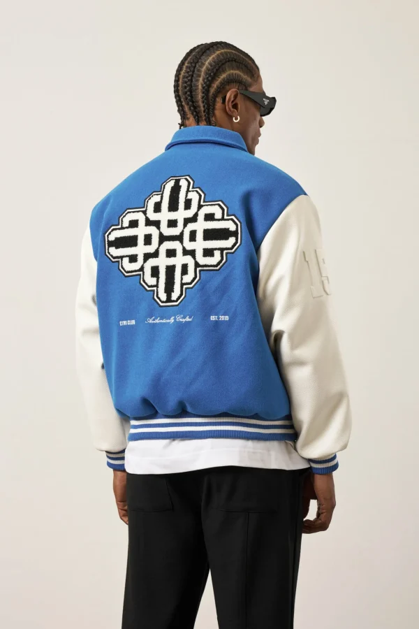 The Couture Club Coats & Jackets-Emblem Chenille Varsity Jacket
