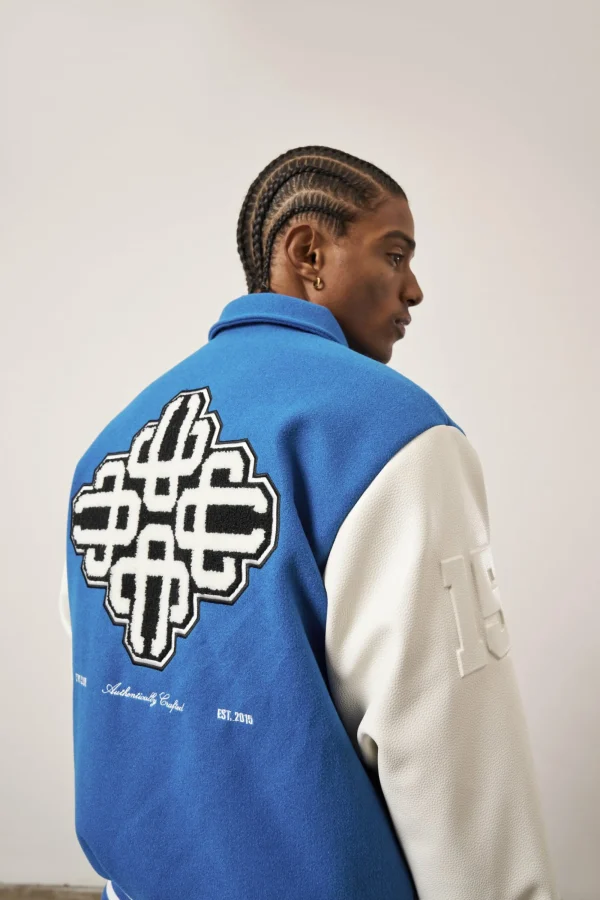 The Couture Club Coats & Jackets-Emblem Chenille Varsity Jacket