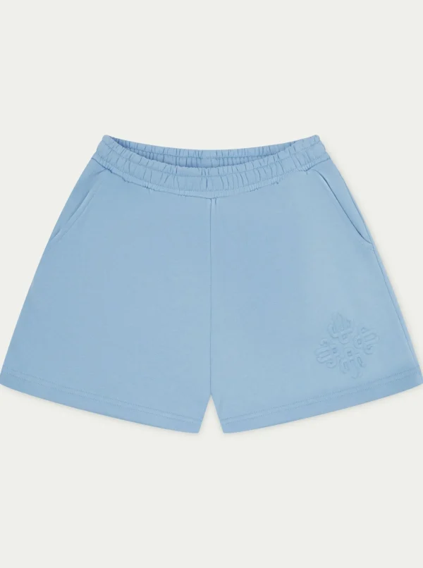 The Couture Club Shorts-Emblem Embossed Shorts