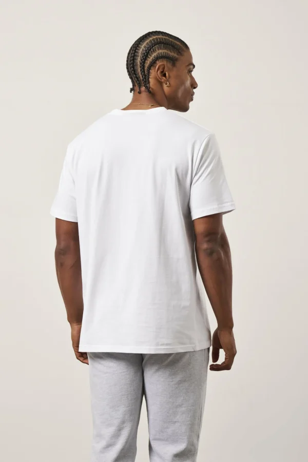 The Couture Club T-Shirts-Emblem Embroidered Slim Fit T-Shirt