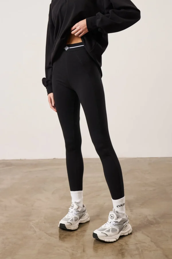 The Couture Club Leggings-Emblem Jersey Leggings