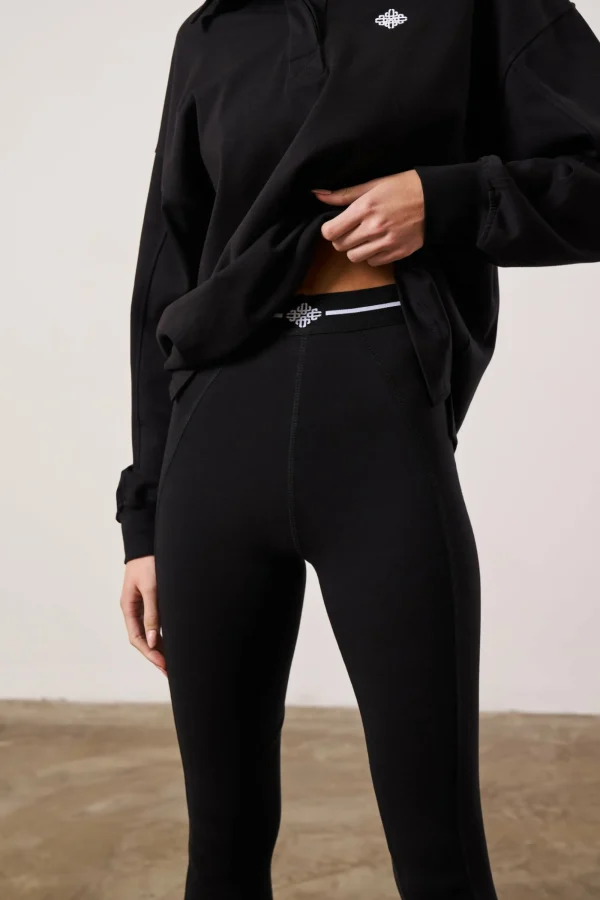 The Couture Club Leggings-Emblem Jersey Leggings