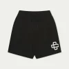 The Couture Club Twinsets-Emblem Knitted Shorts