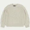 The Couture Club Sweatshirts-Emblem Oversized Knit Jumper