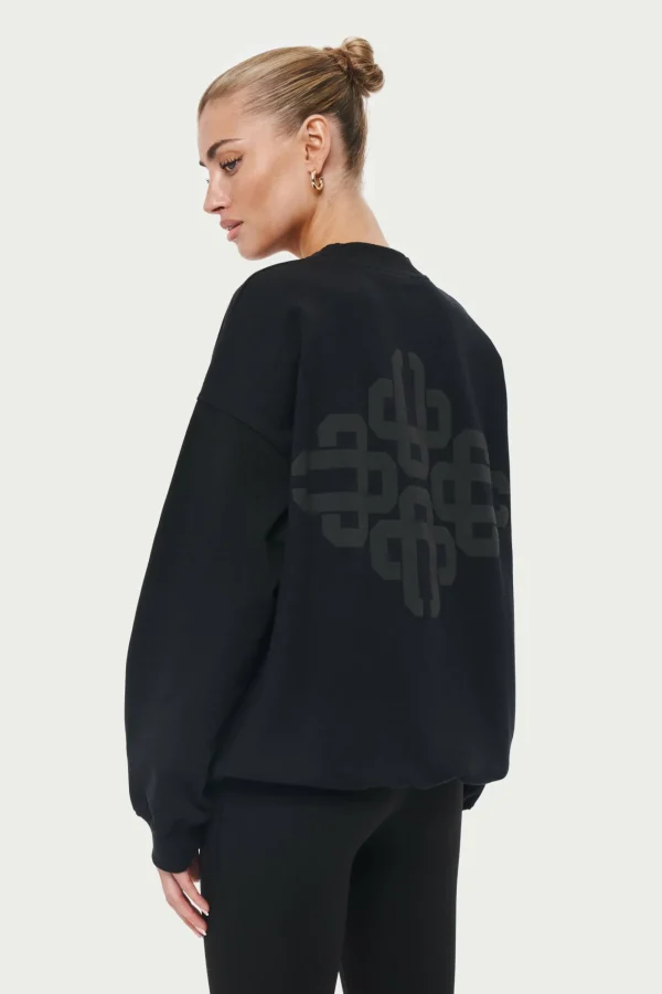 The Couture Club Sweatshirts-Emblem Oversized Sweatshirt