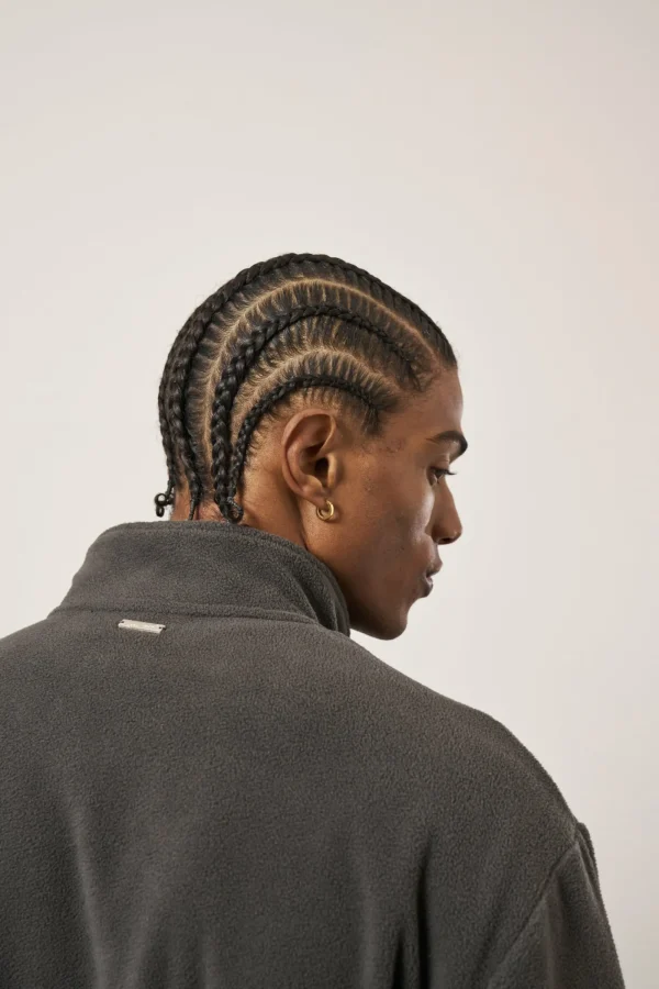 The Couture Club Tracksuits-Emblem Polar Fleece Zip Through Jacket