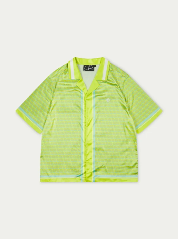 The Couture Club Co-Ords & Sets-Emblem Printed Resort Shirt