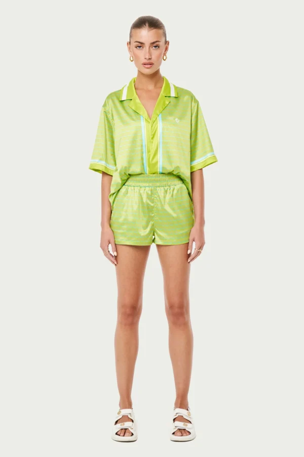 The Couture Club Co-Ords & Sets-Emblem Printed Resort Shorts