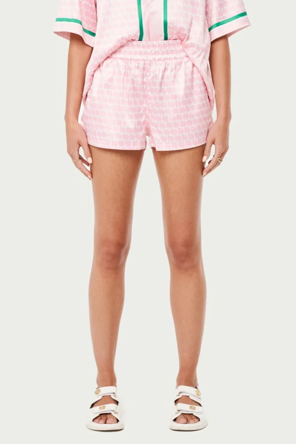 The Couture Club Co-Ords & Sets-Emblem Printed Resort Shorts
