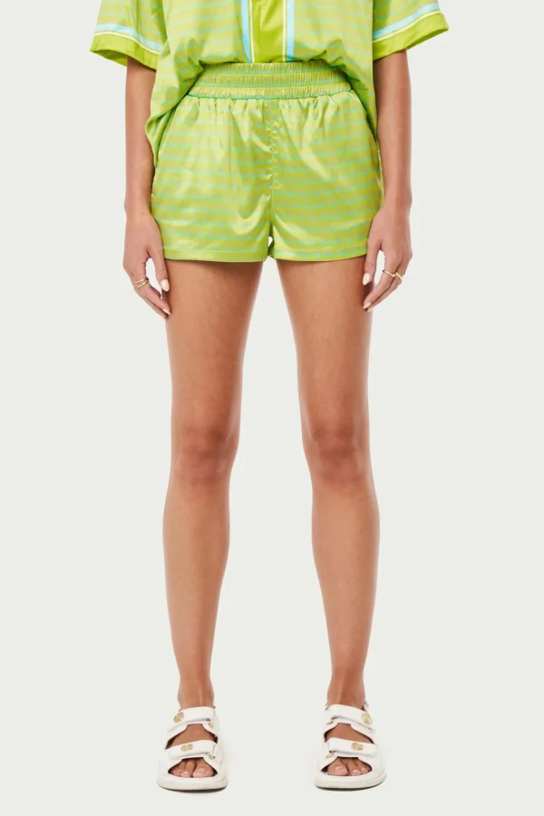The Couture Club Co-Ords & Sets-Emblem Printed Resort Shorts