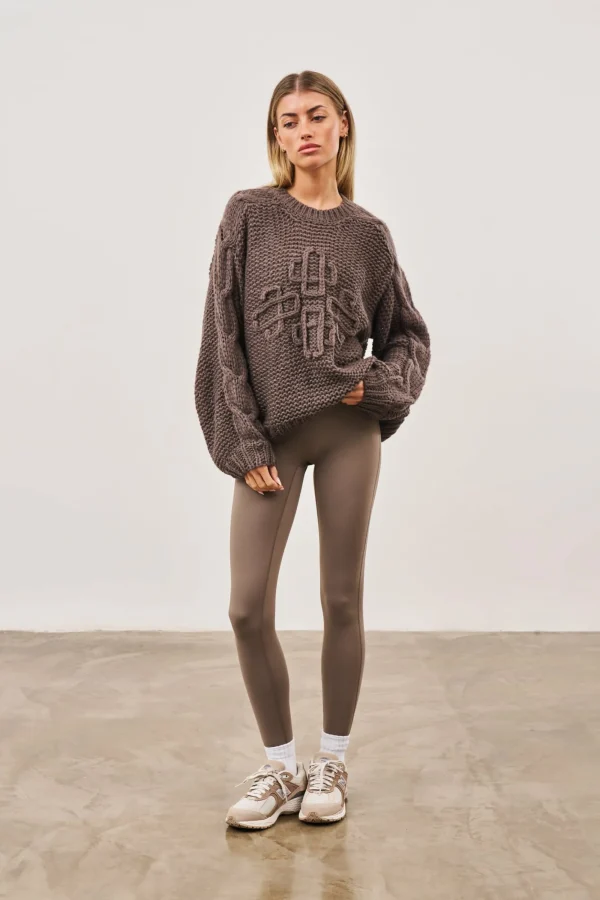The Couture Club Leggings-Emblem Sculpting Stretch Leggings